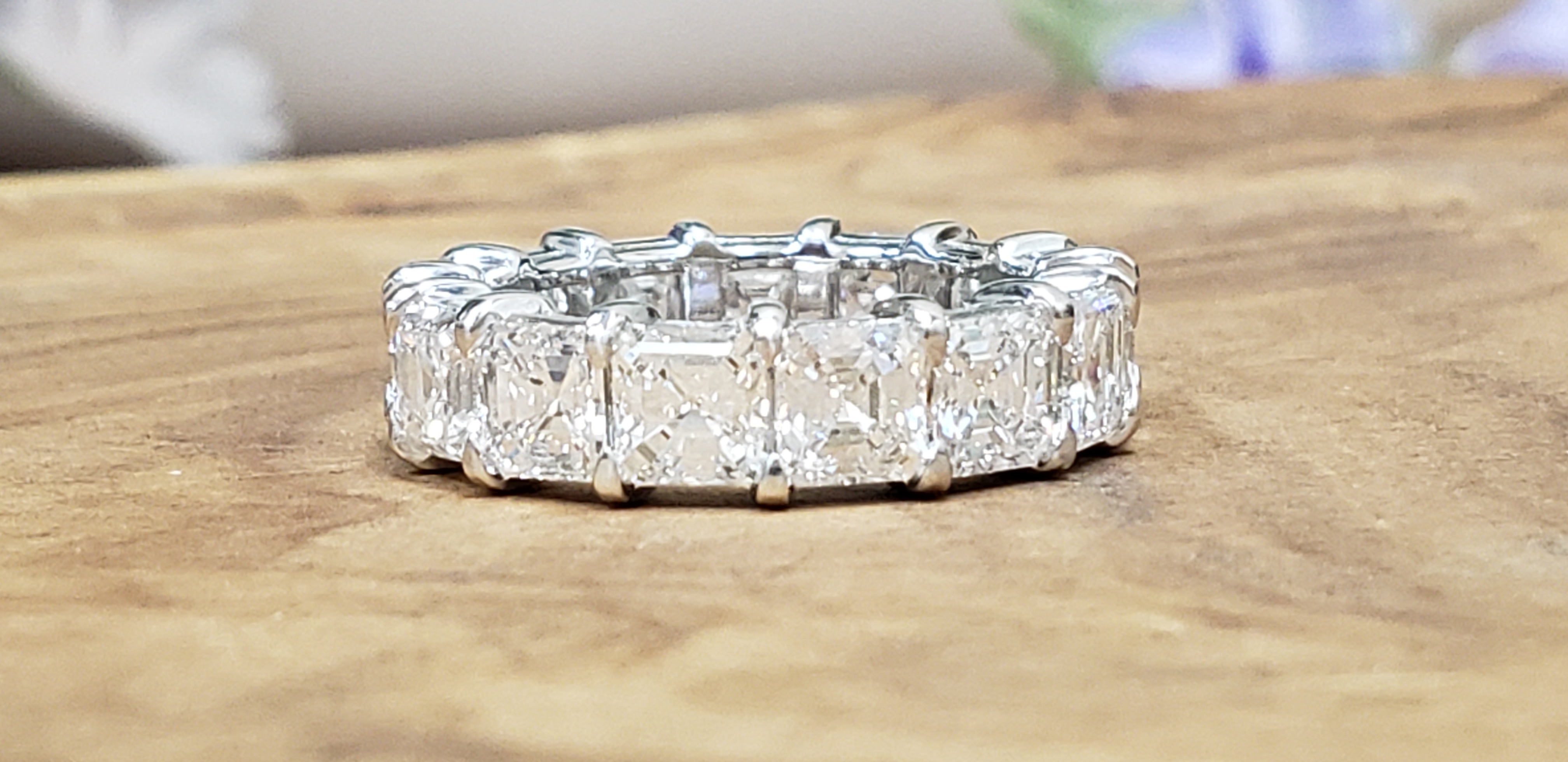 Asscher Cut Diamond Eternity Band